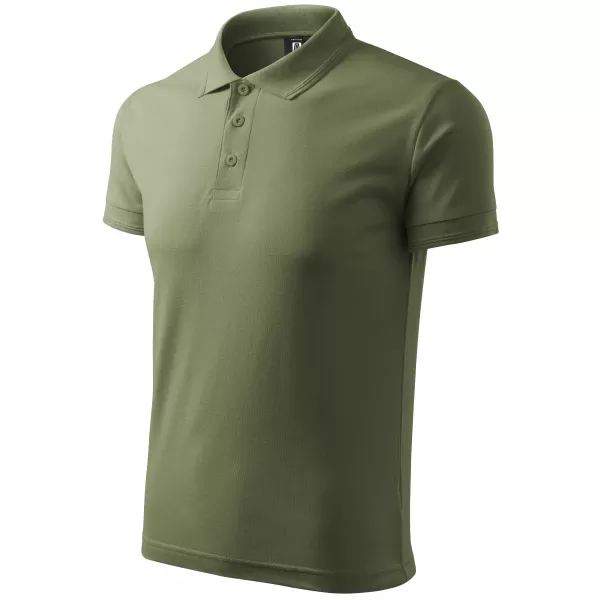  Férfi póló gallérral ALTISPORT NoPrint NP/ALM302 KHAKI 
