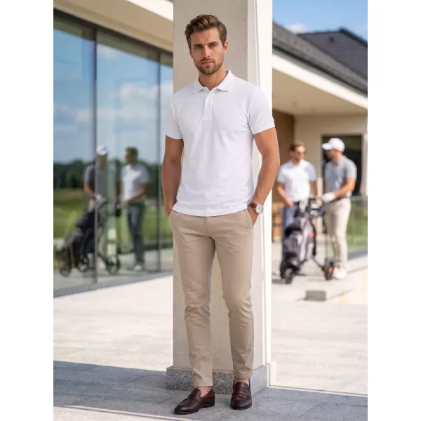  Férfi póló gallérral ALTISPORT NoPrint NP/ALM302 FEHÉR 