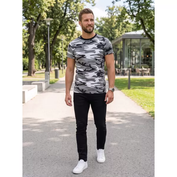  Férfi póló ALTISPORT NoPrint NP/ALM441 TEREPSZÍNŰ SZÜRKE 