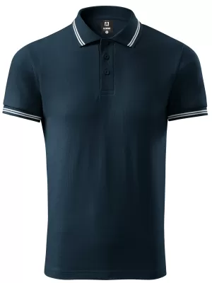 Férfi póló gallérral ALTISPORT NoPrint NP/ALM912 SÖTÉTKÉK