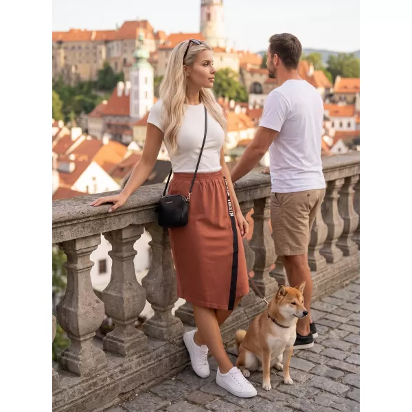  Női szoknya KIXMI SIBILA BARNA/KRÉMES 