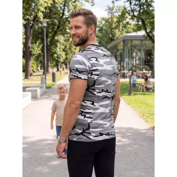 Férfi póló ALTISPORT NoPrint NP/ALM441 TEREPSZÍNŰ SZÜRKE 