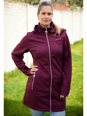 Női softshell kabát ALTISPORT CIARA BORDÓ/LILA