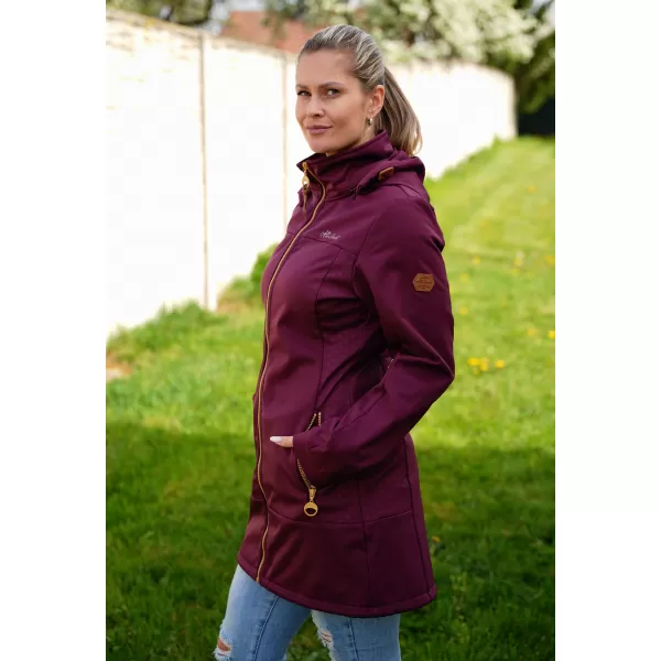  Női softshell kabát ALTISPORT CIARA BURGUNDIA 