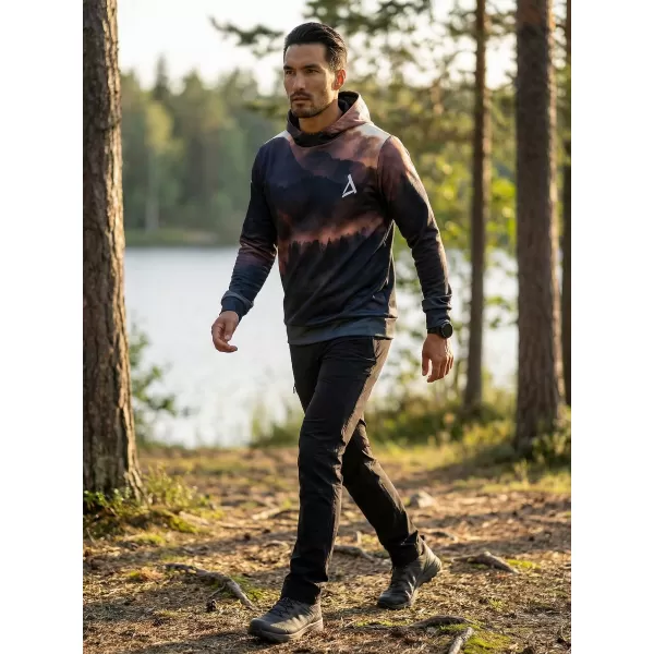  Férfi prémium funkcionális pulóver ALTISPORT VOJ/ALM030MI01 LILA 