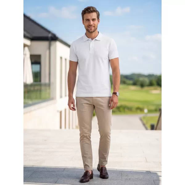  Férfi póló gallérral ALTISPORT NoPrint NP/ALM302 FEHÉR 