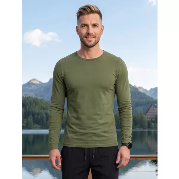  Hosszú ujjú férfi póló ALTISPORT NoPrint NP/ALM911 KHAKI 
