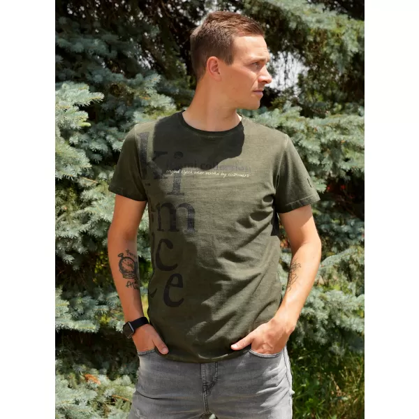  Férfi póló KIXMI SANDER KHAKI 