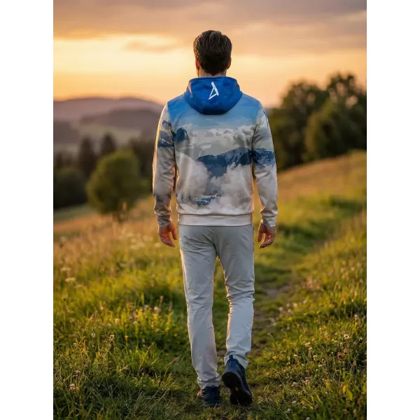  Férfi prémium funkcionális pulóver ALTISPORT VOJ/ALM030MI01 KÉK 