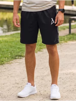 Férfi prémium funkcionális rövidnadrág ALTISPORT VOJ/ALM021KRA01 FEKETE