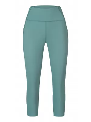 3/4-es női leggings HANNAH LISA ZSÁLYA ZÖLD