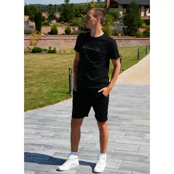  Férfi póló KIXMI SANDER FEKETE 