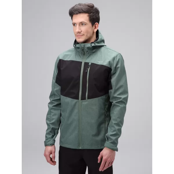  Férfi softshell kabát LOAP LADAN SFM2401 ZÖLD 