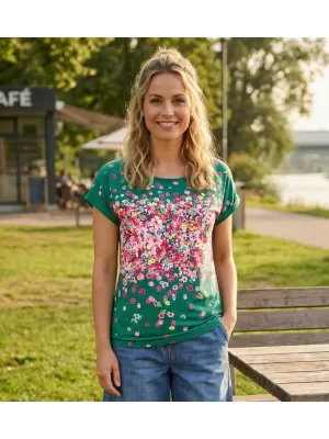 Női póló KIXMI SAMANTHA ZÖLD