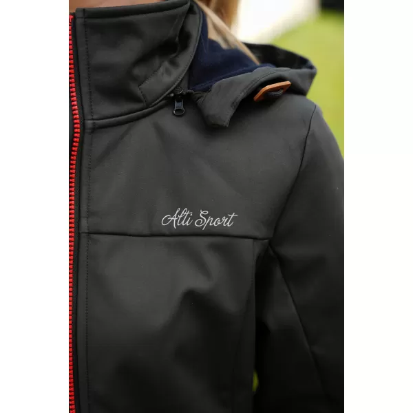  Női softshell kabát ALTISPORT CIARA KHAKI/PIROS 