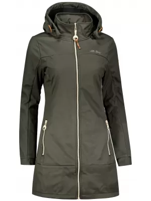 Női softshell kabát ALTISPORT CIARA KHAKI