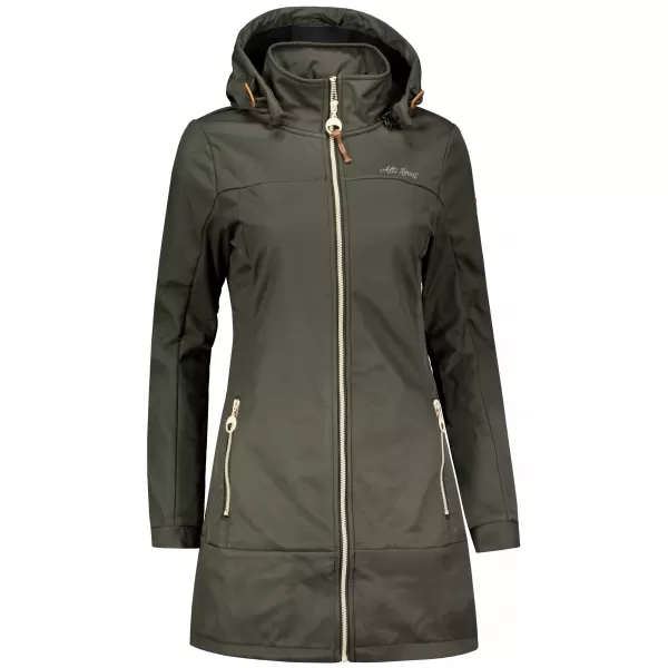  Női softshell kabát ALTISPORT CIARA KHAKI 