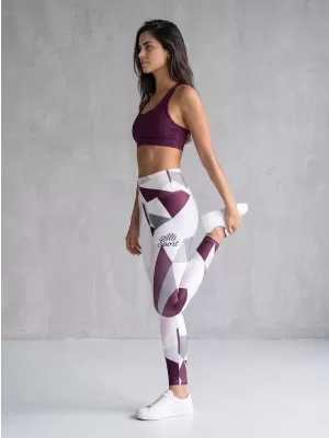 Női hosszú prémium leggings ALTISPORT VOJ/ALW007LEG01 FEHÉR