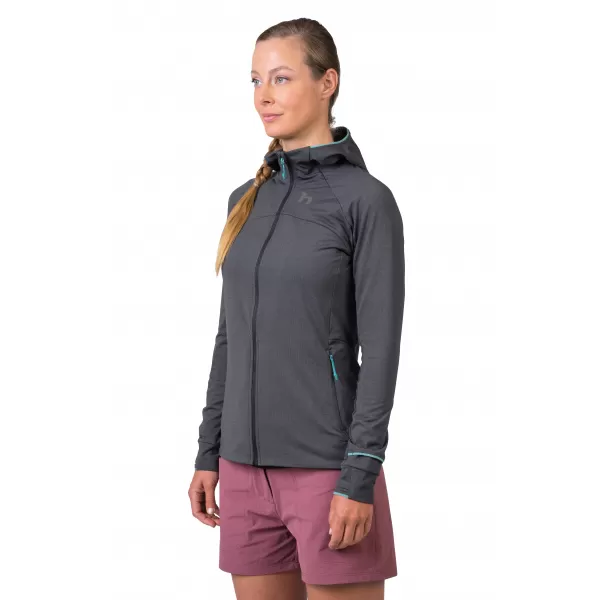  Női pulóver HANNAH ELI HOODY ANTRACIT MEL 