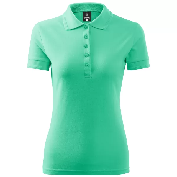  Női póló gallérral ALTISPORT NoPrint NP/ALW012 MENTA 