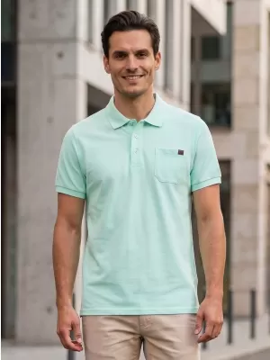 Mens t -phirt gallérral SAM 73 JULIÁN MT 834 MENTA