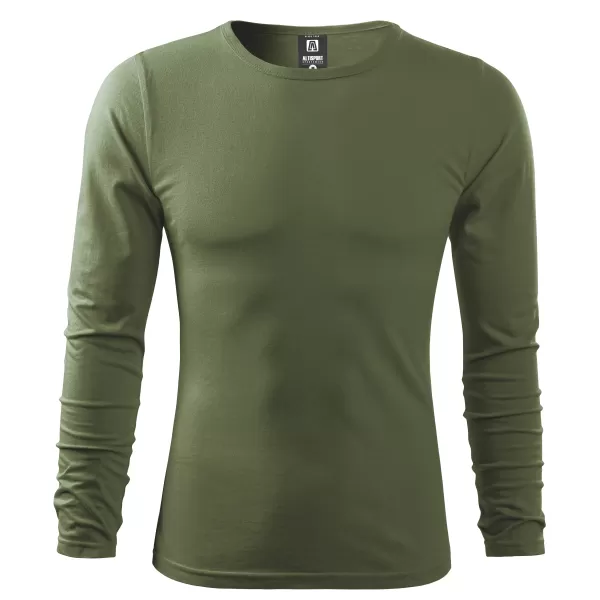  Hosszú ujjú férfi póló ALTISPORT NoPrint NP/ALM911 KHAKI 