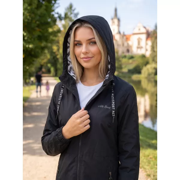  Női kabát ALTISPORT CHELSIE FEKETE 