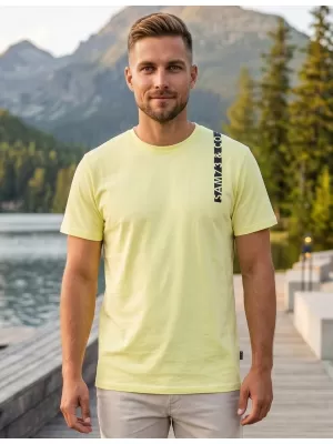 Férfi póló SAM 73 FABIO MT 842 VILÁGOS SÁRGA