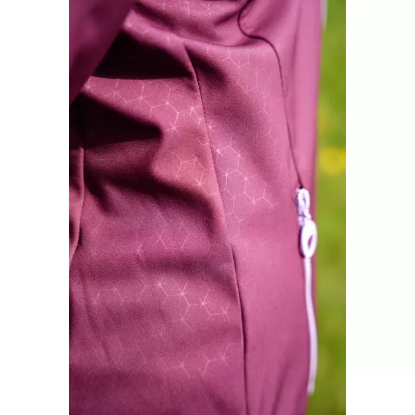  Női softshell kabát ALTISPORT CIARA BORDÓ/LILA 