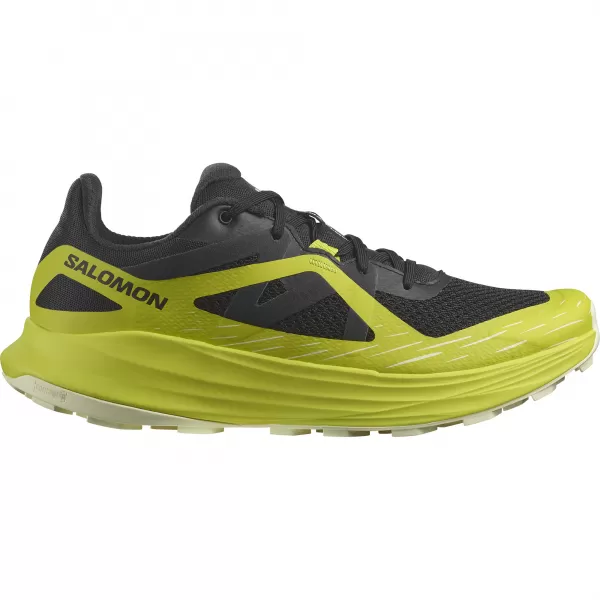  Férfi cipők SALOMON ULTRA FLOW L47462500 FEKETE/KÉNRUGÓ/ÁTLÁTSZÓ SÁRGA 
