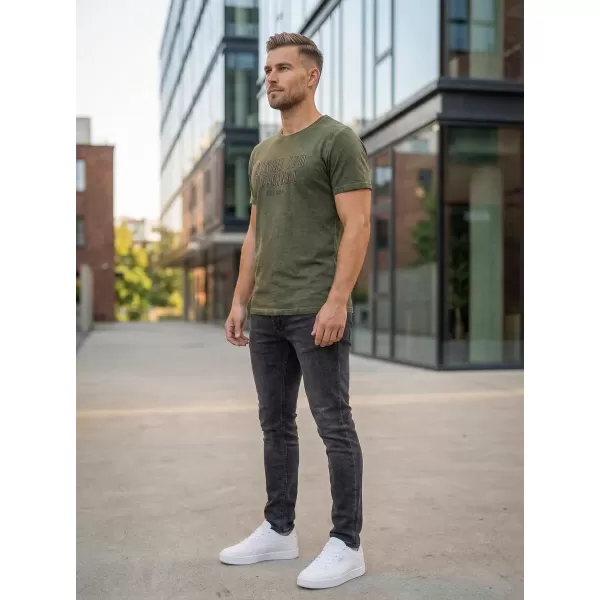 Férfi póló KIXMI SALEM KHAKI 