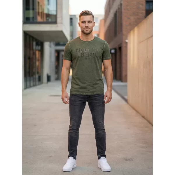  Férfi póló KIXMI SALEM KHAKI 