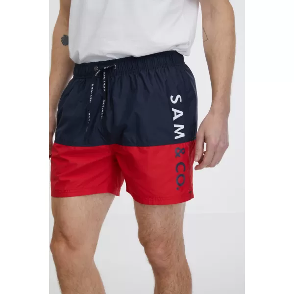  Férfi úszónadrág SAM 73 EDUARDO MS 818 PIROS 