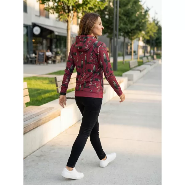 Prémium funkcionális női pulóver ALTISPORT VOJ/ALW026MI01 BURGUNDIA 