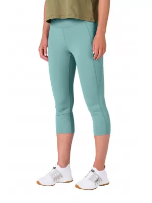 3/4-es női leggings HANNAH LISA ZSÁLYA ZÖLD