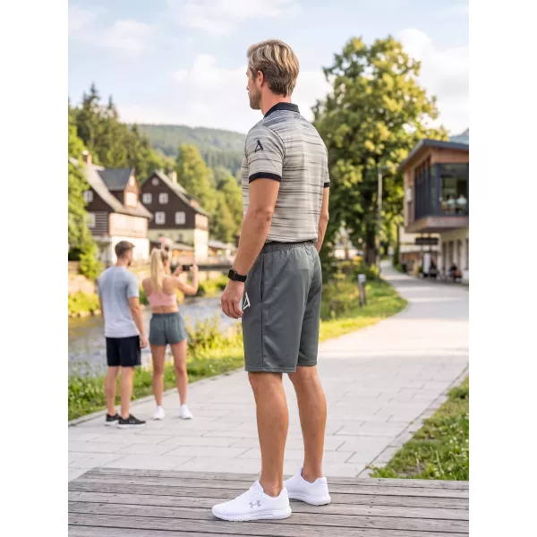  Férfi prémium funkcionális rövidnadrág ALTISPORT VOJ/ALM013KRA01 SZÜRKE 