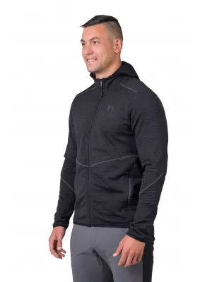 Férfi pulóver HANNAH DAMAR HOODY ANTRACIT MEL