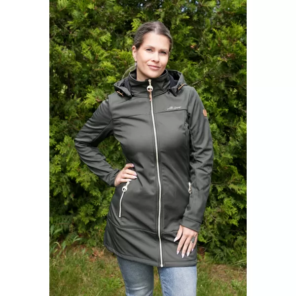  Női softshell kabát ALTISPORT CIARA KHAKI 