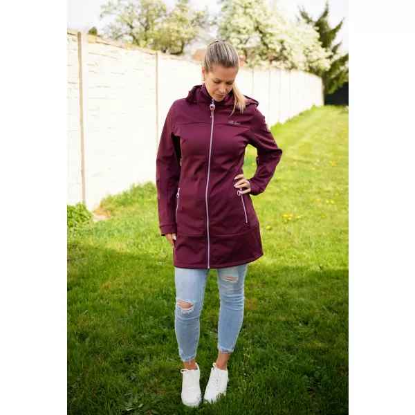  Női softshell kabát ALTISPORT CIARA BORDÓ/LILA 