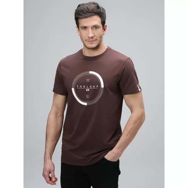  Férfi póló LOAP ALTAR CLM2405 BARNA 