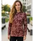Prémium funkcionális női pulóver ALTISPORT VOJ/ALW025MI01 BURGUNDIA