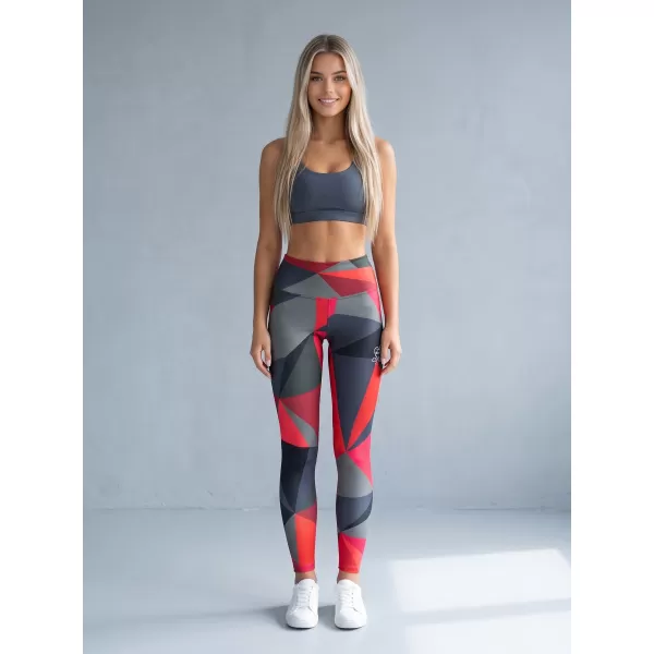  Női hosszú prémium leggings ALTISPORT VOJ/ALW007LEG01 PIROS 