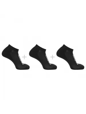 Zokni SALOMON EVERYDAY LOW 3-PACK LC2087000 FEKETE/FEKETE/FEKETE