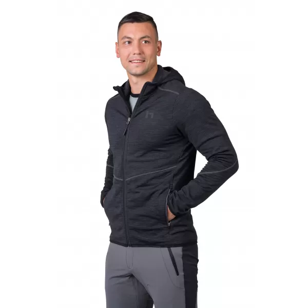  Férfi pulóver HANNAH DAMAR HOODY ANTRACIT MEL 