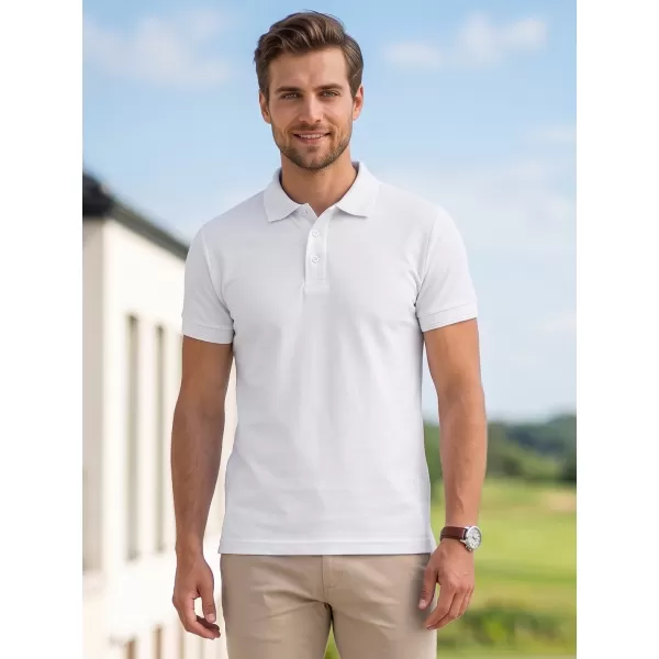  Férfi póló gallérral ALTISPORT NoPrint NP/ALM302 FEHÉR 