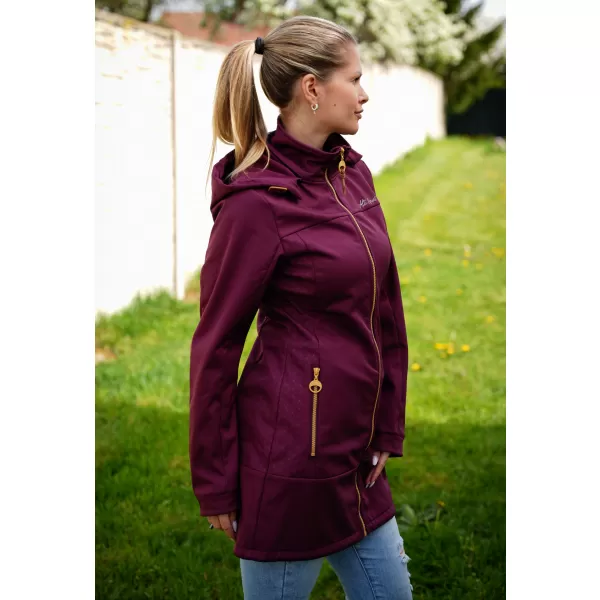  Női softshell kabát ALTISPORT CIARA BURGUNDIA 