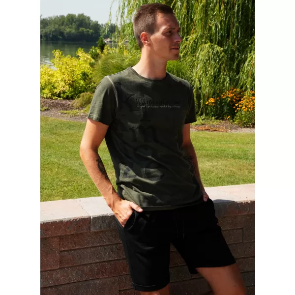  Férfi póló KIXMI SANDER KHAKI 