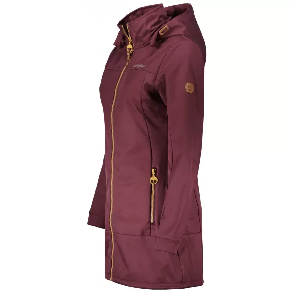  Női softshell kabát ALTISPORT CIARA BURGUNDIA 