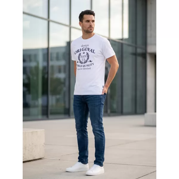  Férfi póló SAM 73 MAVERICK MT 838 FEHÉR 