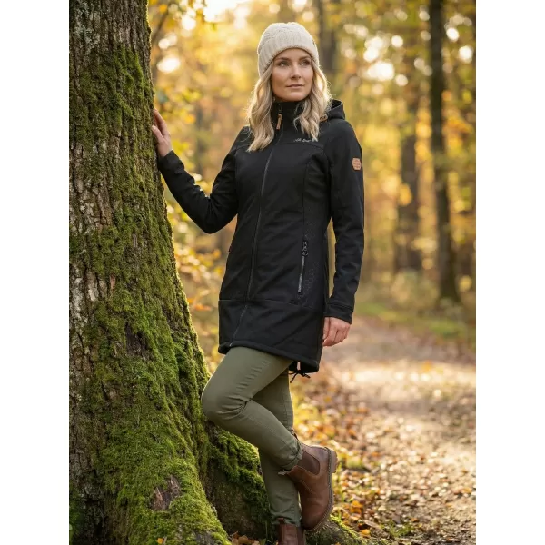  Női softshell kabát ALTISPORT CIARA FEKETE 